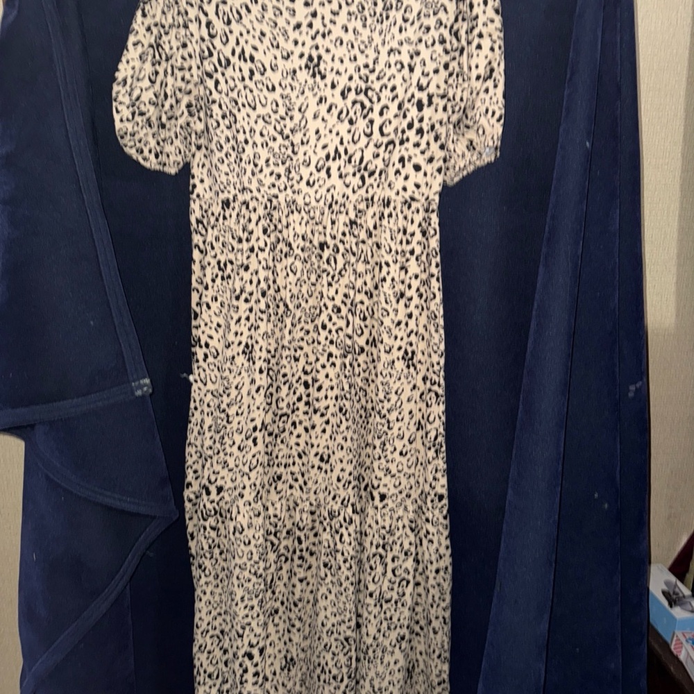 Leopard Print Midi Dress